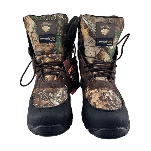 Herman Survivors Men’s 14W Camo Hunting Boots Thinsulate 400g Waterproof - Picture 1 of 8